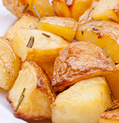 A sauté pan to cook roasted potatoes