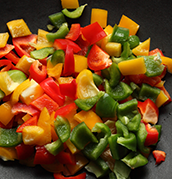 A wok to cook vegetables