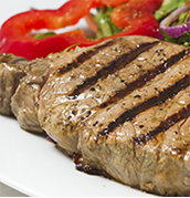 A grill pan to cook grilled meat